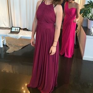 Dessy collection bridesmaid dress magenta - size 8